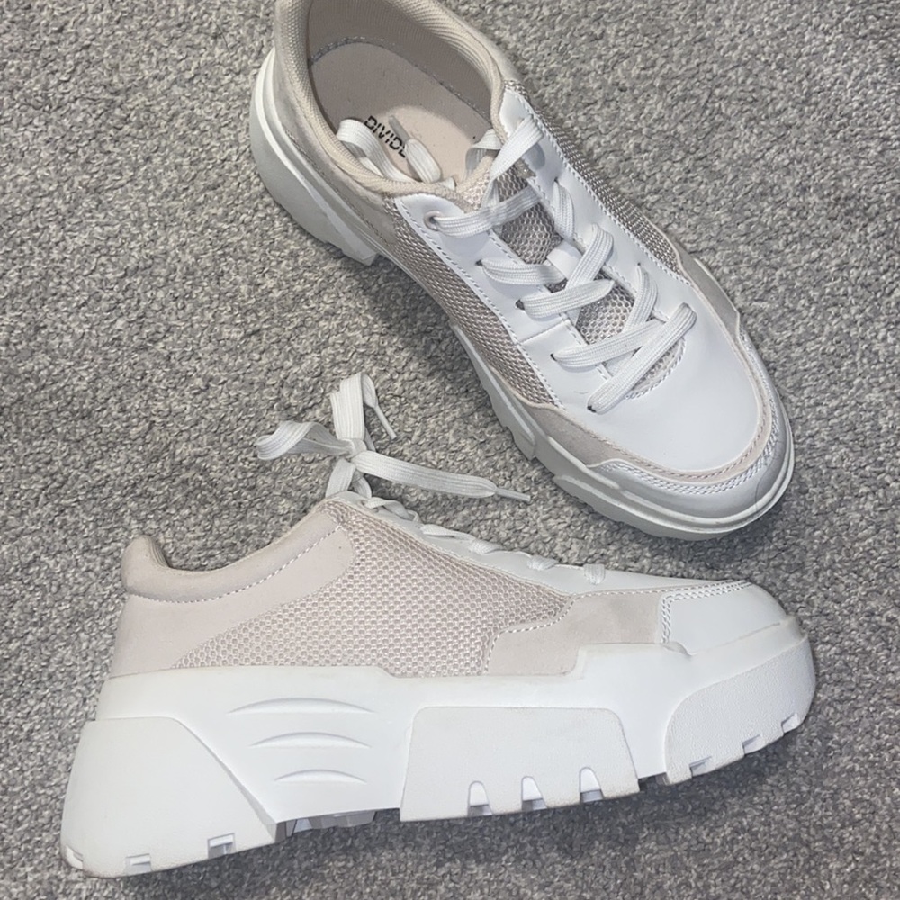 H&M chunky white and beige sneakers